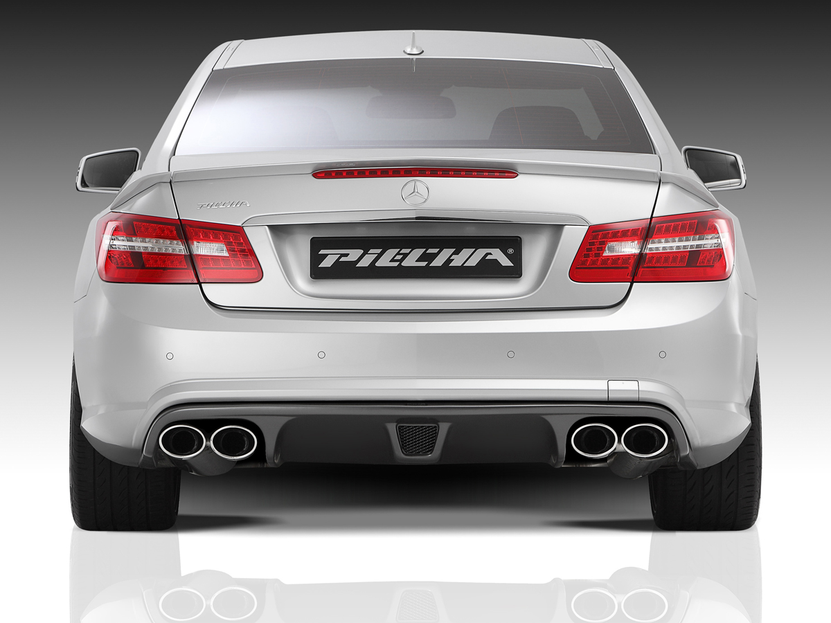 PIECHA RS Heckdiffusoreinsatz Coupe für AMG-Styling passend für E-Klasse W 207